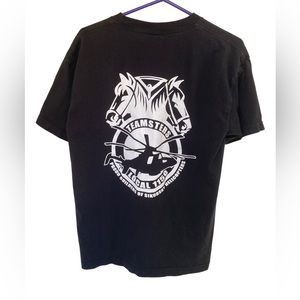 Union Military Helicopter shirt. Vintage Made in the USA. Size large.